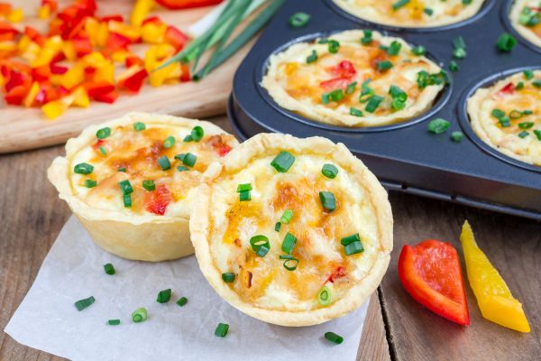 Recipe Tuna and corn mini quiches