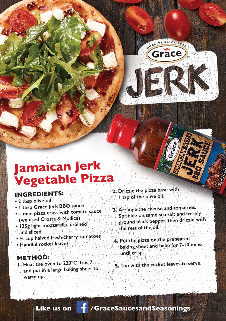 Jamaican Jerk Vegetable Pizza