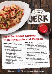 Jerk-Barbecue Shrimp with Pineapple and Peppers
